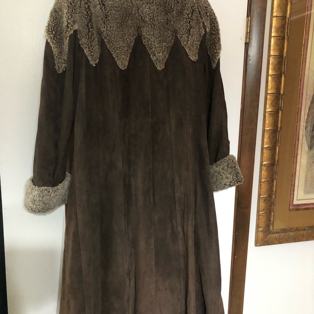 Anne Lorianne leather brown jacket - Picture 8 of 11